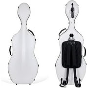 Crossrock 4/4 Cello Case,Carbon Fiber Composite with Wheels and Backpack
