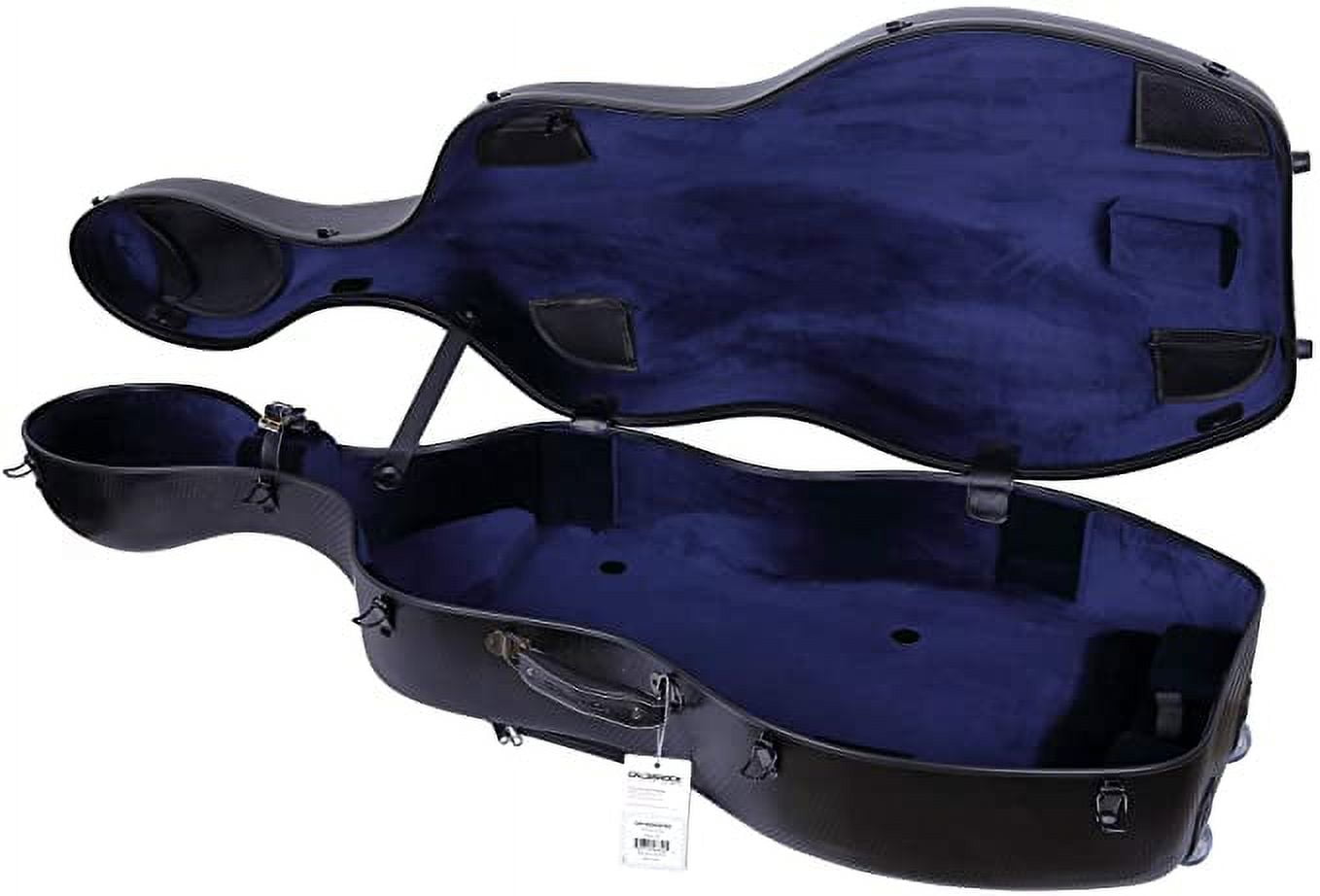 Crossrock 4/4 Cello Case,Carbon Fiber Composite with Wheels and ...