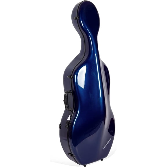Crossrock 4/4 Cello Case Composite Carbon Fiber Hardshell with Shoulder Straps