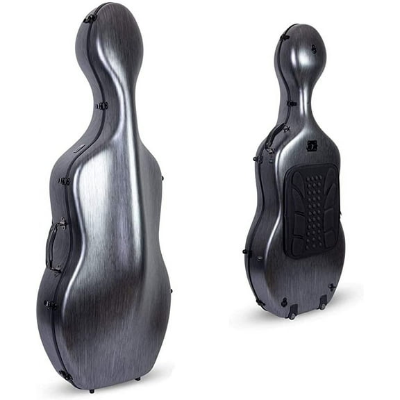Crossrock 4/4 Cello Case Lightweight Poly Carbon Composite with Backpack,wheels