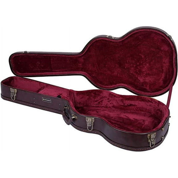 Crossrock Deluxe Wooden Classical Guitar Case, Arch-Top Hard Shell, Full Size 4/4