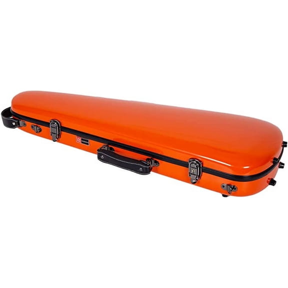 Crossrock 4/4 Size Violin Fiberglass Case with High Quality Velvet Lining