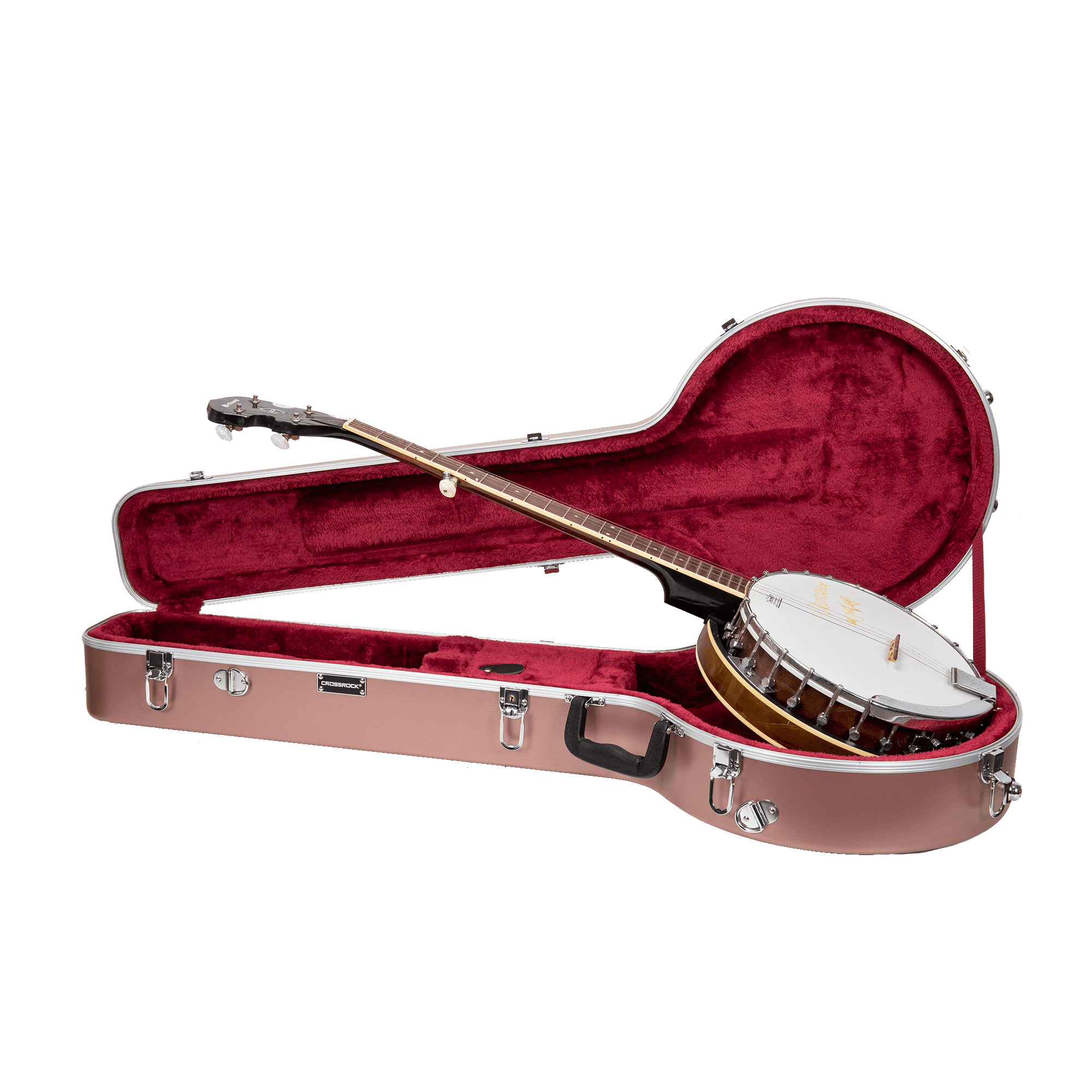 Crossrock 5-String Resonator & Gibson Tenor Banjo Case | ABS Molded ...