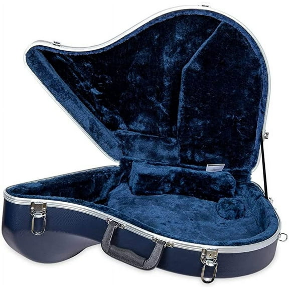Crossrock ABS Molded Black French Horn Case