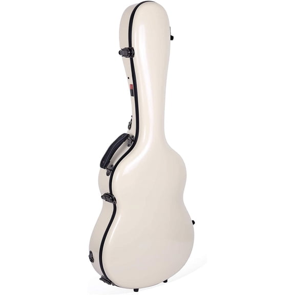 Crossrock Acoustic Classical Guitar Case, 4/4 Full Size, Deluxe Fiberglass Shell