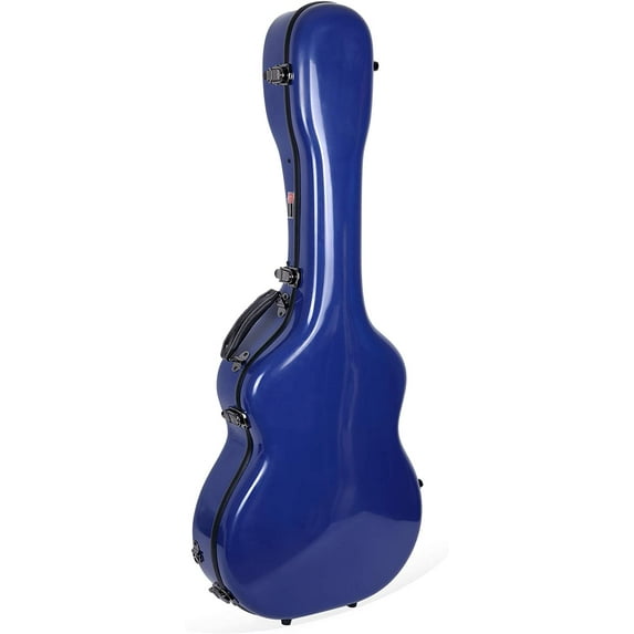 Crossrock Deluxe Fiberglass Case for OM, Martin 000 Guitars(CRF2020OMNVBL)