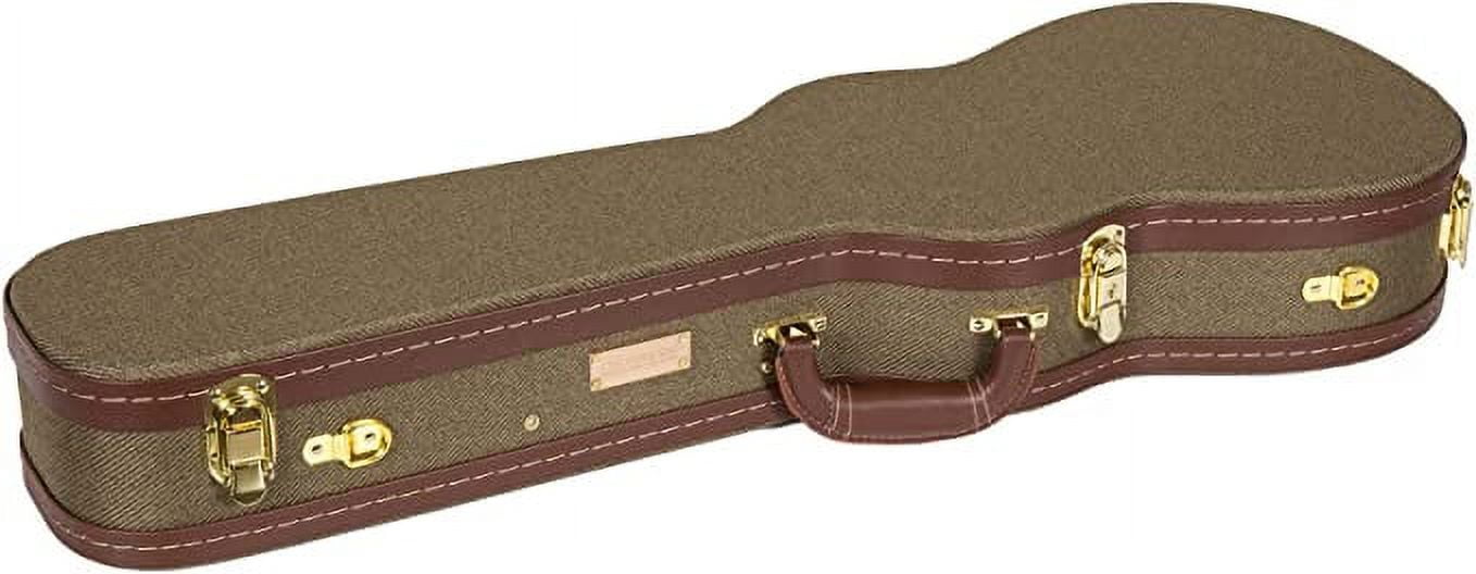 Crossrock Deluxe HardShell Wood Case for Soprano Ukuleles, Backpack