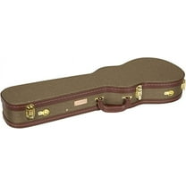 Crossrock Deluxe Hard-Shell Wood Case for Soprano Ukuleles, Backpack Style