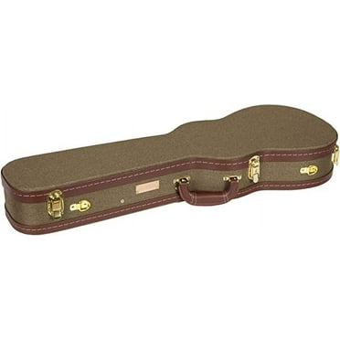 Crossrock Deluxe Hard-Shell Wood Case for Soprano Ukuleles, Backpack Style