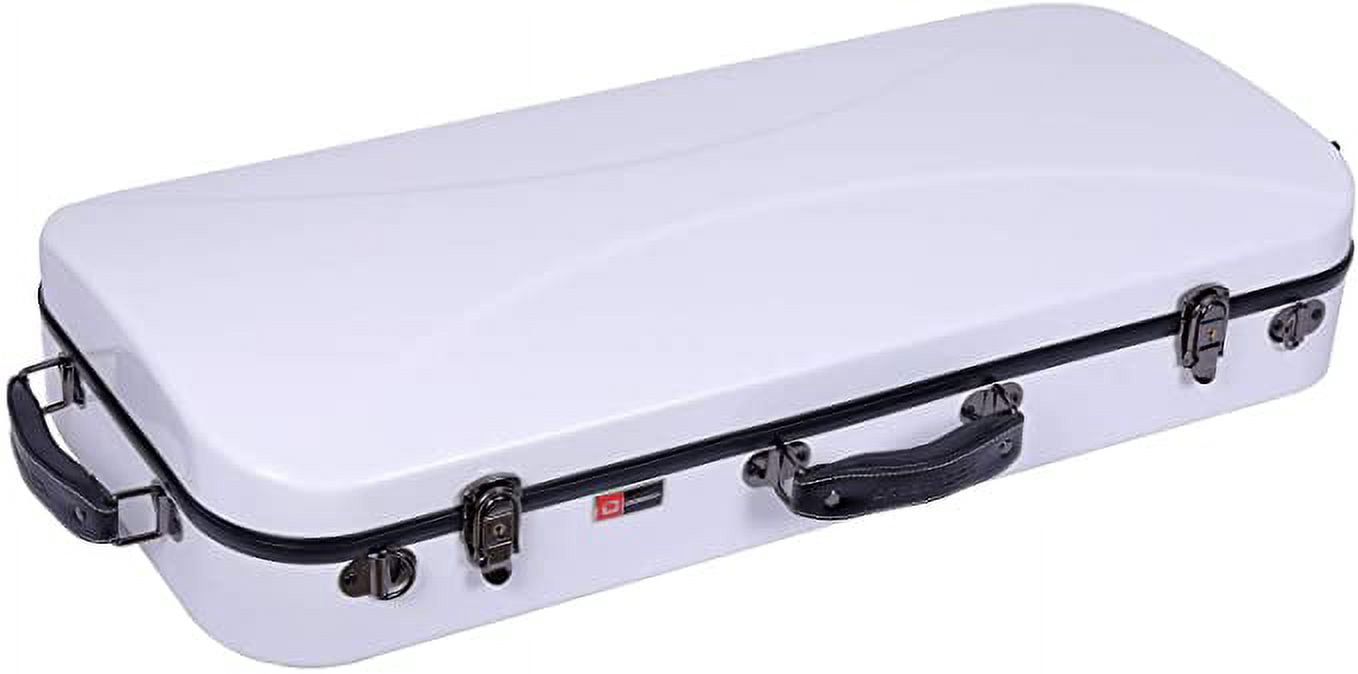 Crossrock Double Fiberglass Hard Case fits 15-16.5 in. Viola & 4/4 Violin