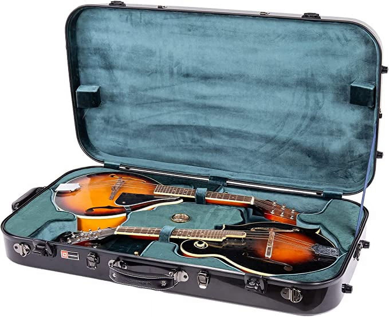 Crossrock Double Mandolins Hard Case fits Two AA,FF, AF style