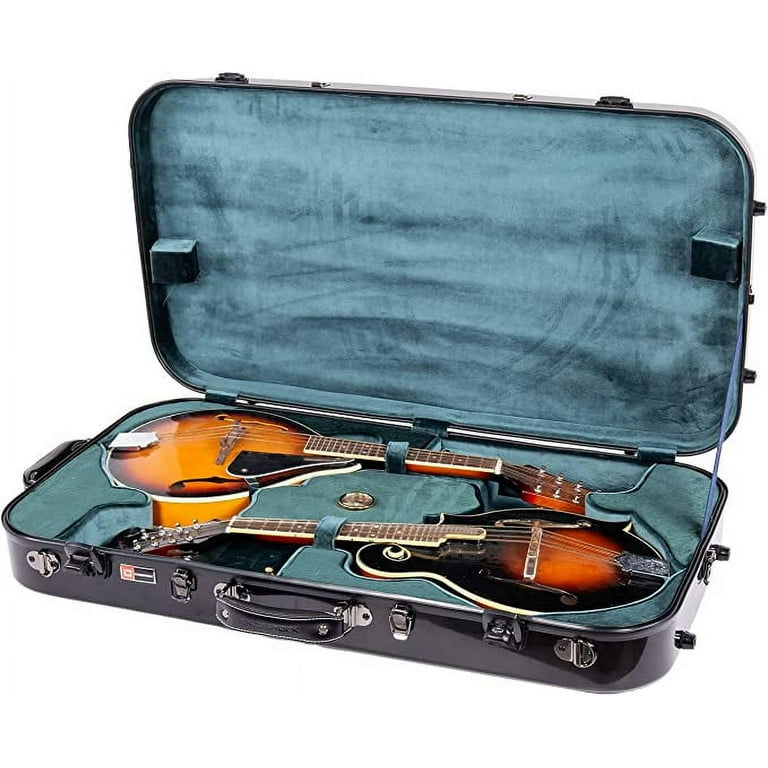 Crossrock Double Mandolins Hard Case fits Two A-A,F-F, A-F style