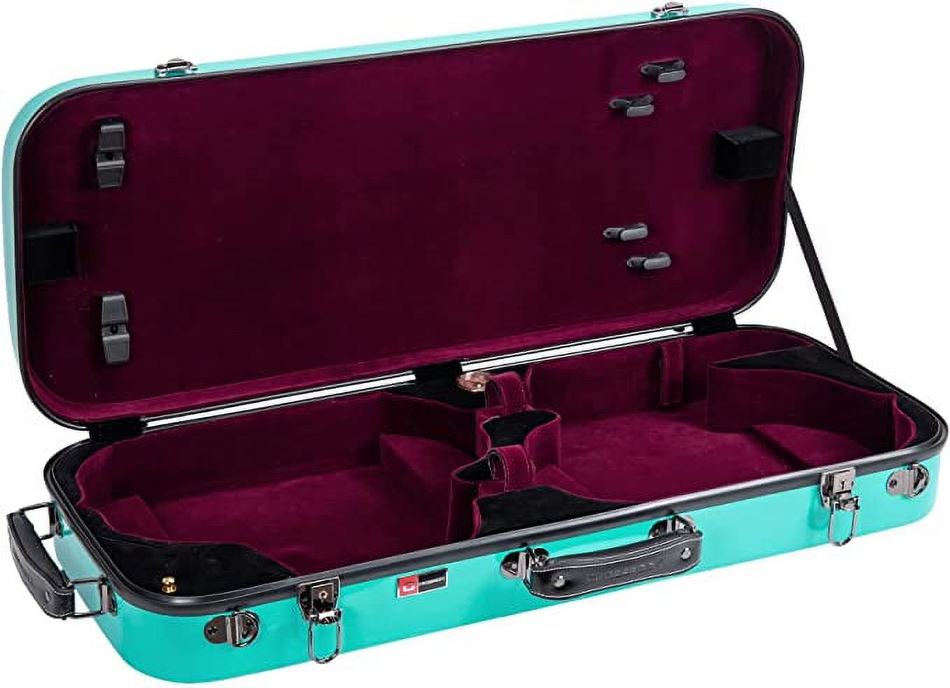 Crossrock PC Oblong 4/4 Violin Hard-shell Case,Backpack Straps Guitar Case