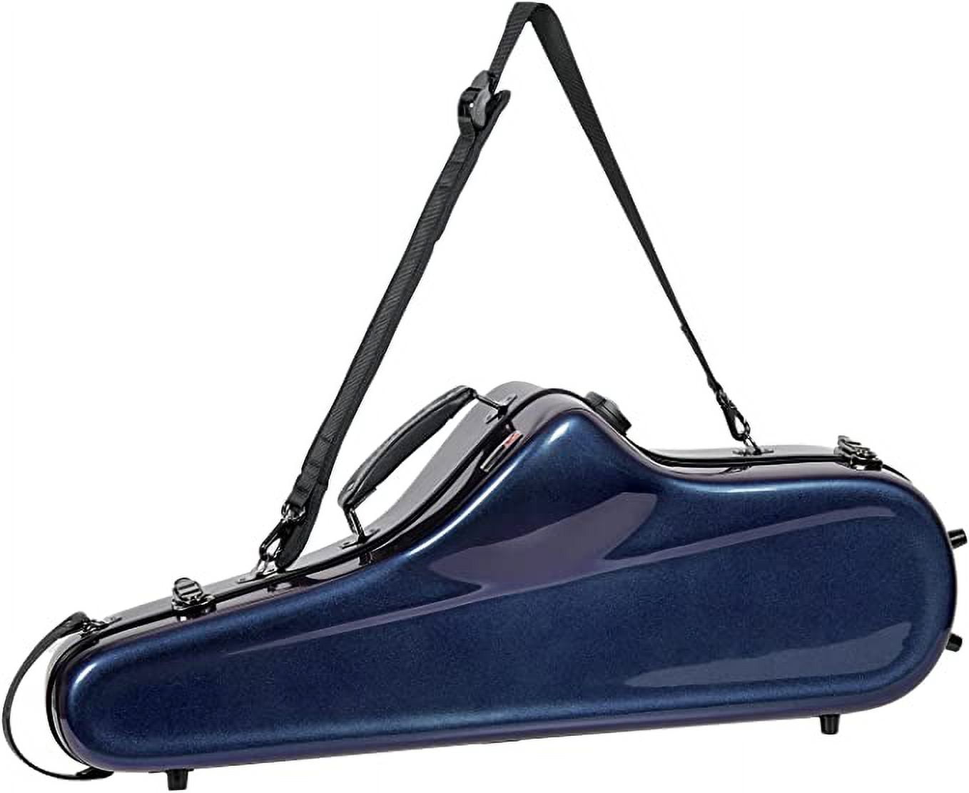 Crossrock Fiberglass Tenor Saxophone CaseIncludes Accessory Pocket