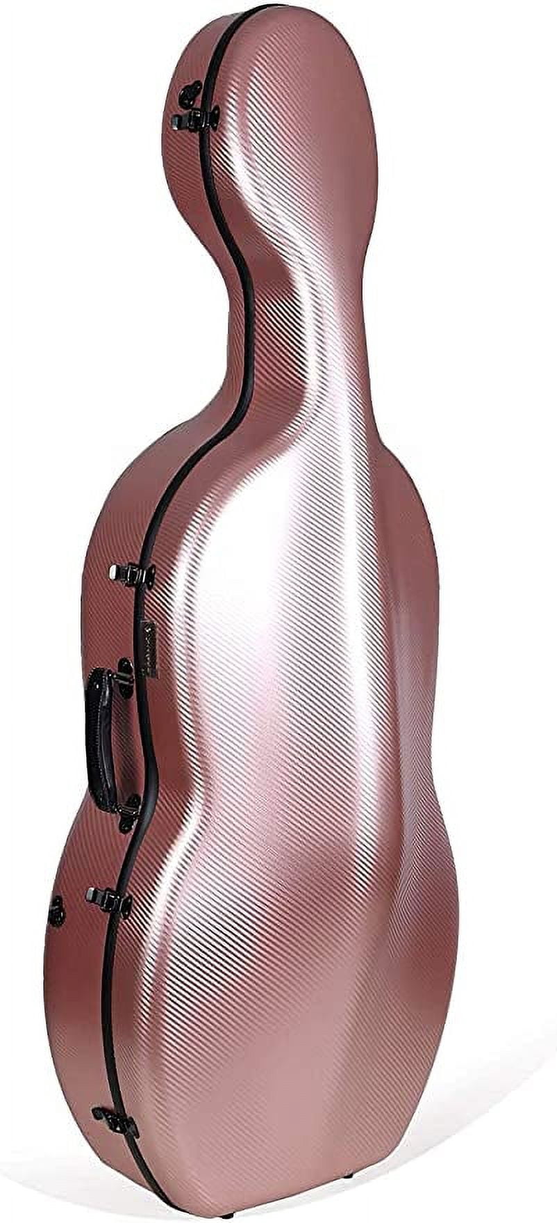 Crossrock Full Size Violoncello Case,Composite Carbon Fiber Cello Hard Case