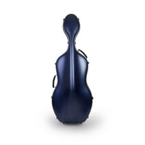 Crossrock Poly Carbon Composite Case fits for 4/4 Size Cello with Backpack and Wheels in Blue(CRF102CEFBLHT)