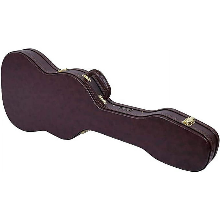 Crossrock Wood Case fits Right Hand Precision Bass Style Guitars Vintage Brown