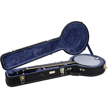 Crossrock Wood Case for 12.5'' Openback Banjos-Black
