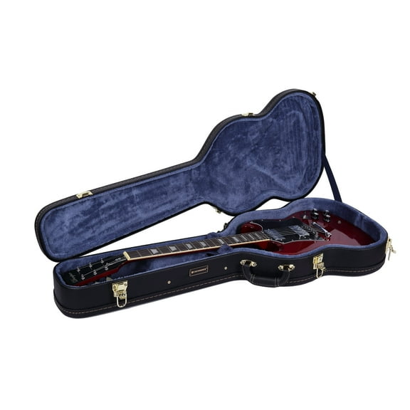 Crossrock Wooden Hard Case for Gibson SG and Similar Style Electric Guitars