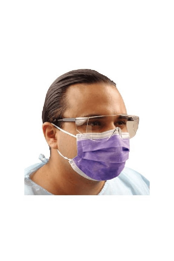 GCILV Isofluid Earloop ASTM Level 1 Face Masks Fluid Resistant Lavender 50/Bx