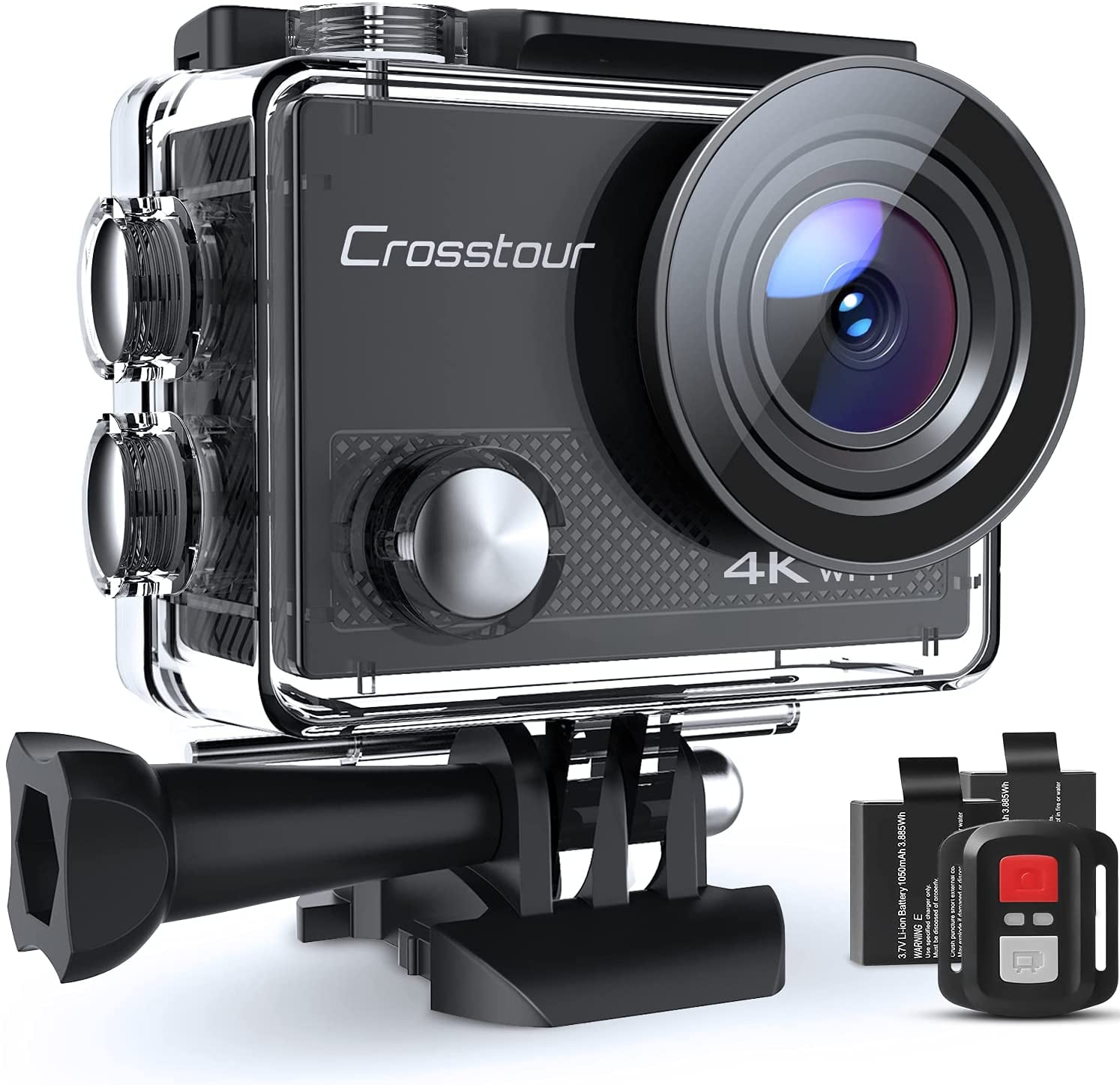 Crosstour CT9000 Sports Action Camera 4K 16MP WiFi 40M with Remote Control  IP68
