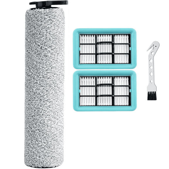 Crosswave Replacement Parts for Bissell Crosswave Hard Floor Expert Vacuum 3831 HF2 3845 3847 3848 Vacuum Cleaner, 2 Brush Rolls,4 Filters,Compare to Part B0555 1637755 1632973