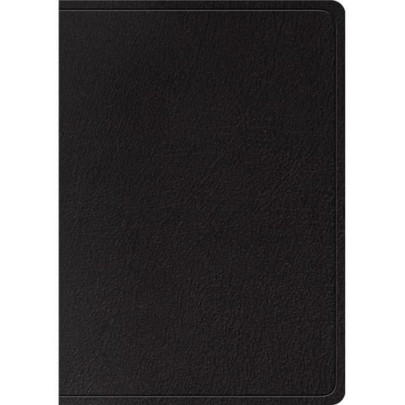 Crossway Books  Genuine Leather Indexed ESV Study Large Print Bible, Black