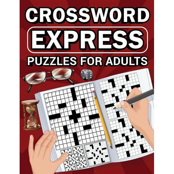 Crossword Express Puzzles for Adults, (Paperback)
