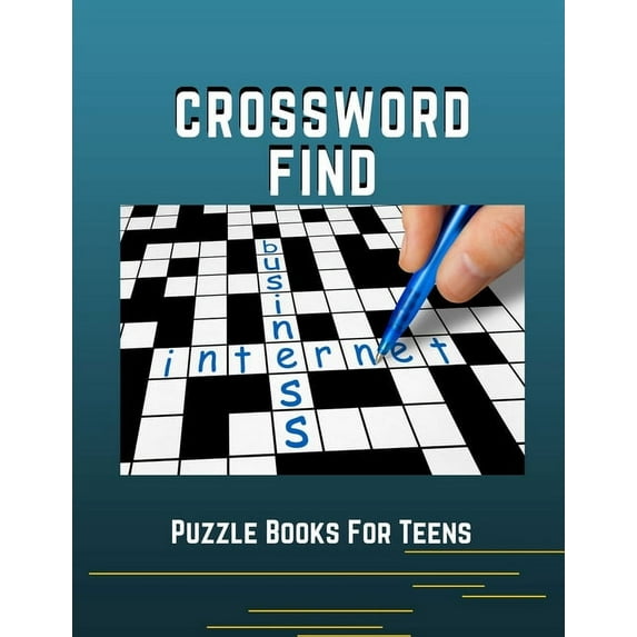 Crossword Find Puzzle Books For Teens: New York Magazine Crossword Puzzle Books For Adults, Crossword Puzzle Books for Adults Large Print Puzzles with Easy, Medium, Hard, and Very Hard Difficulty Leve