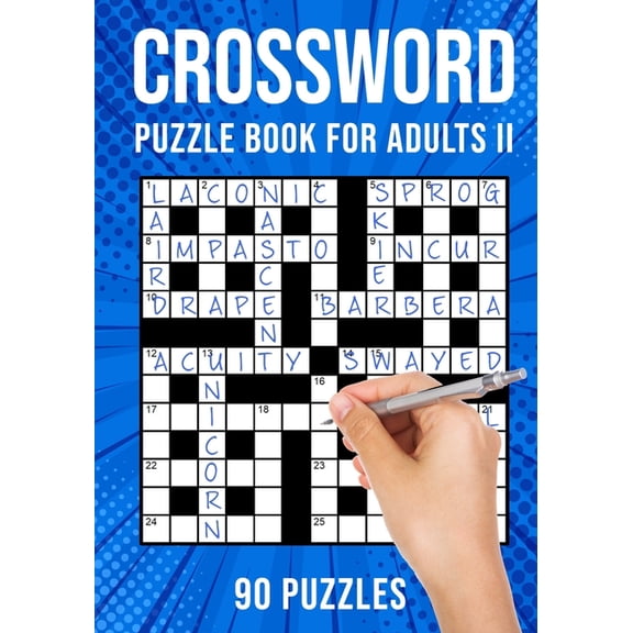 Crossword Puzzle Book for Adults II: Quick Daily Cross Word Activity Books 90 Puzzles (UK Version), (Paperback)