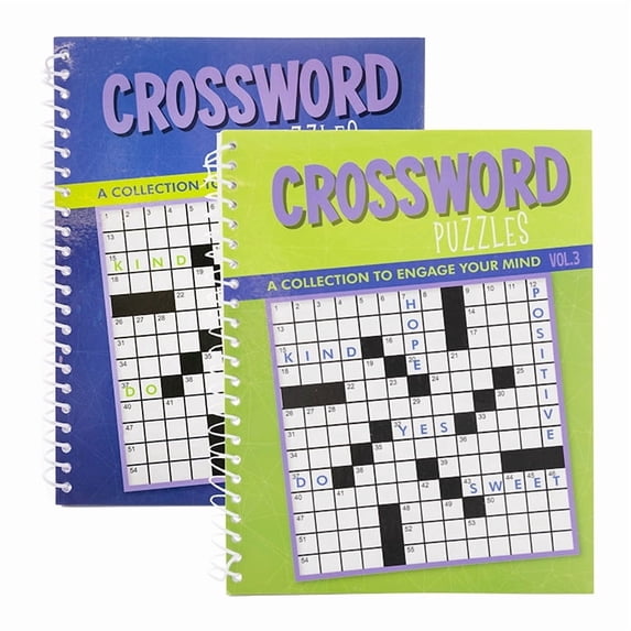 Crossword Puzzle Books, 8" x 5" Digest Size 2 Titles, Word Search Find ...