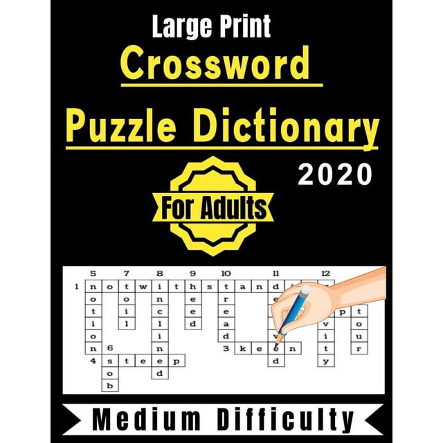Crossword Puzzle Dictionary For Adults 2020 +90 Crossword Puzzles