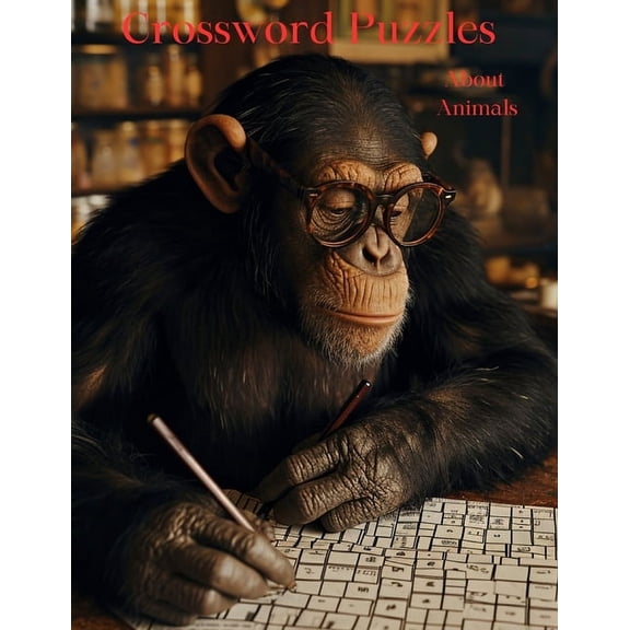 Crossword Puzzles About Animals: A Fun Activity Book For Animal Lovers (Paperback)