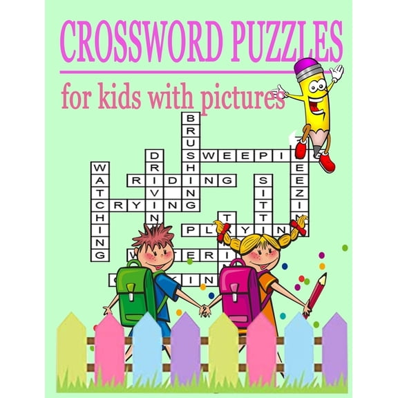 Crossword Puzzles for Kids with Pictures: Crossword Puzzles, Word Search Puzzles for Kids with Pictures for Entertaining and Learning (Paperback)