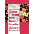 thumbnail image 1 of Crossword Score Sheets (Scrabble game): 100 puzzle crossword games with score sheets for 2 players (Paperback), 1 of 1