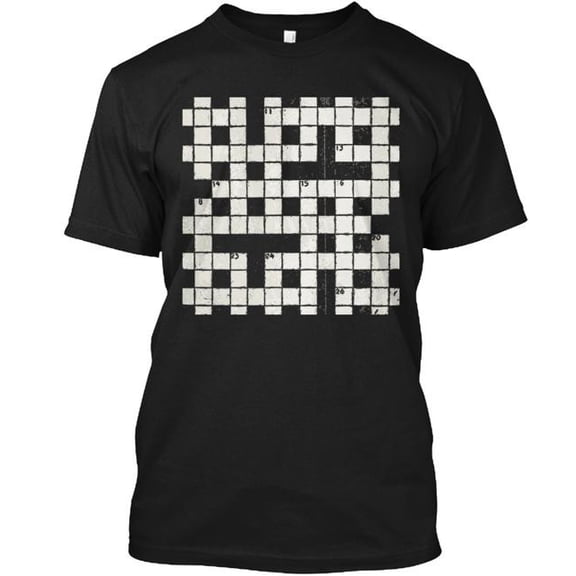 Crossword T-Shirt Made in the USA Size S to 5XL