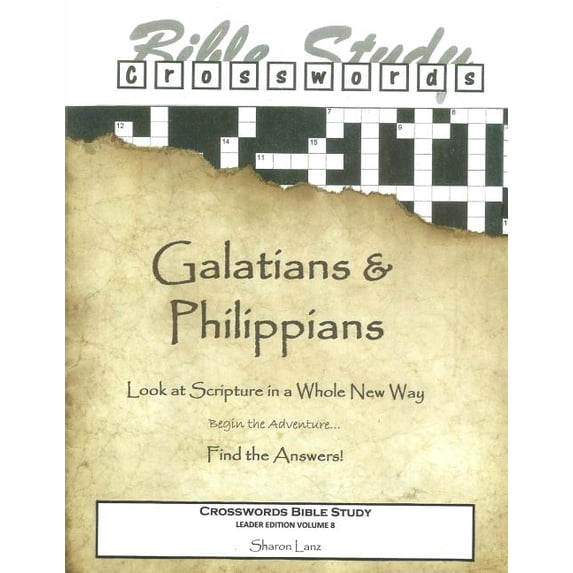 Crosswords Bible Study: Galatians and Philippians Paperback 1519637349 9781519637345 sharon lanz
