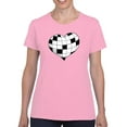thumbnail image 1 of Crosswords Heart T-Shirt Women -Engin Selcuk Designs, Female 4X-Large, 1 of 4