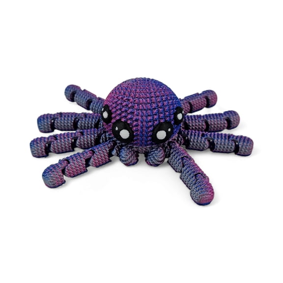 Crotchet Spider - Ariculating Joints - Fun and Unique Colors - Fidget Spiders For All Ages (PBS)