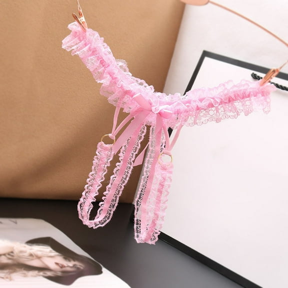 Crotchless Panties for Women Lace Underpants Open Crotch Panties Low Waist Briefs Underwear