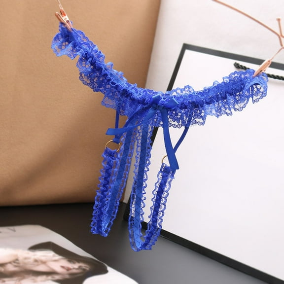 Crotchless Panties for Women Lace Underpants Open Crotch Panties Low Waist Briefs Underwear