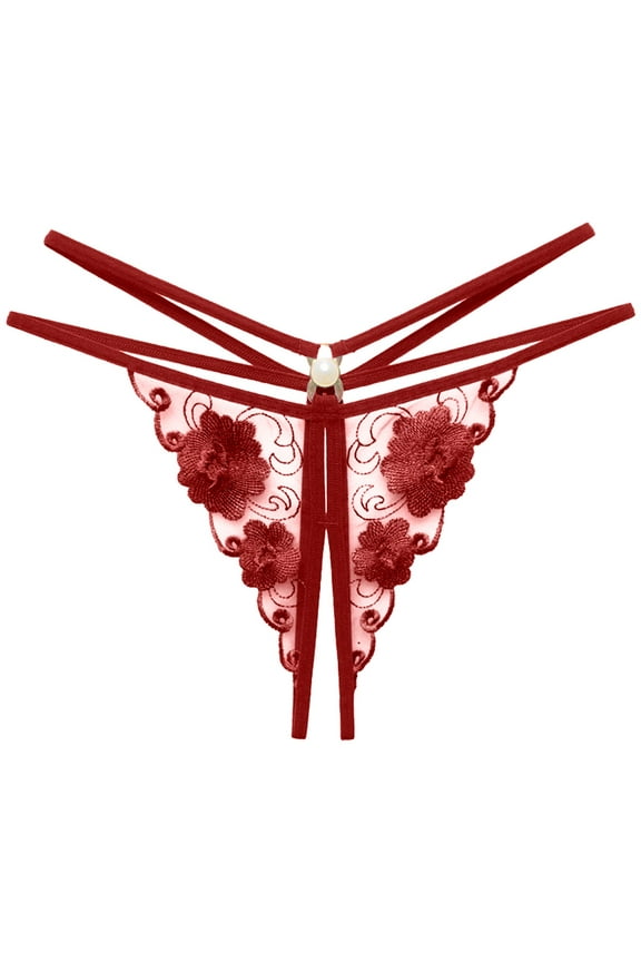 Crotchless Underwear for Women Cheeky Panties One Size Hipster Bikini Panty Valentines Day Gift