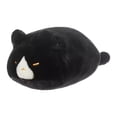 thumbnail image 1 of Crouching Cat Plush – Soft Ginger Cat Stuffed Animal with High-Elastic PP Cotton – Kawaii Cat Pillow for Relaxation, Nap, Home Decor – Black, 1 of 5