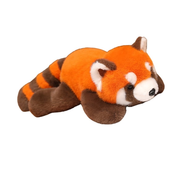 Crouching Red Bear Plush Toy for Children Imagination Creative Play Soft and Hugging Stuffed for Comfort