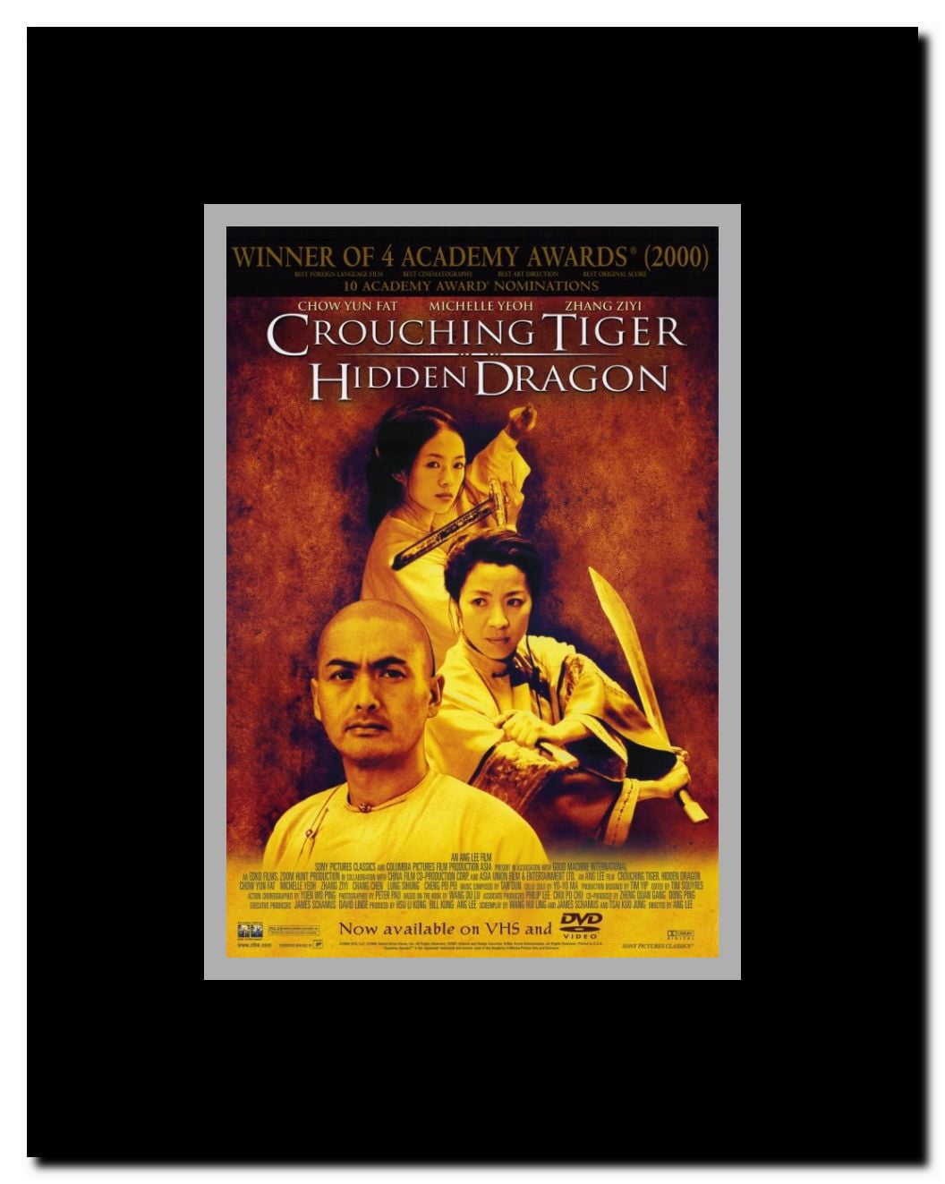 Crouching Tiger Hidden Dragon Framed Movie Poster