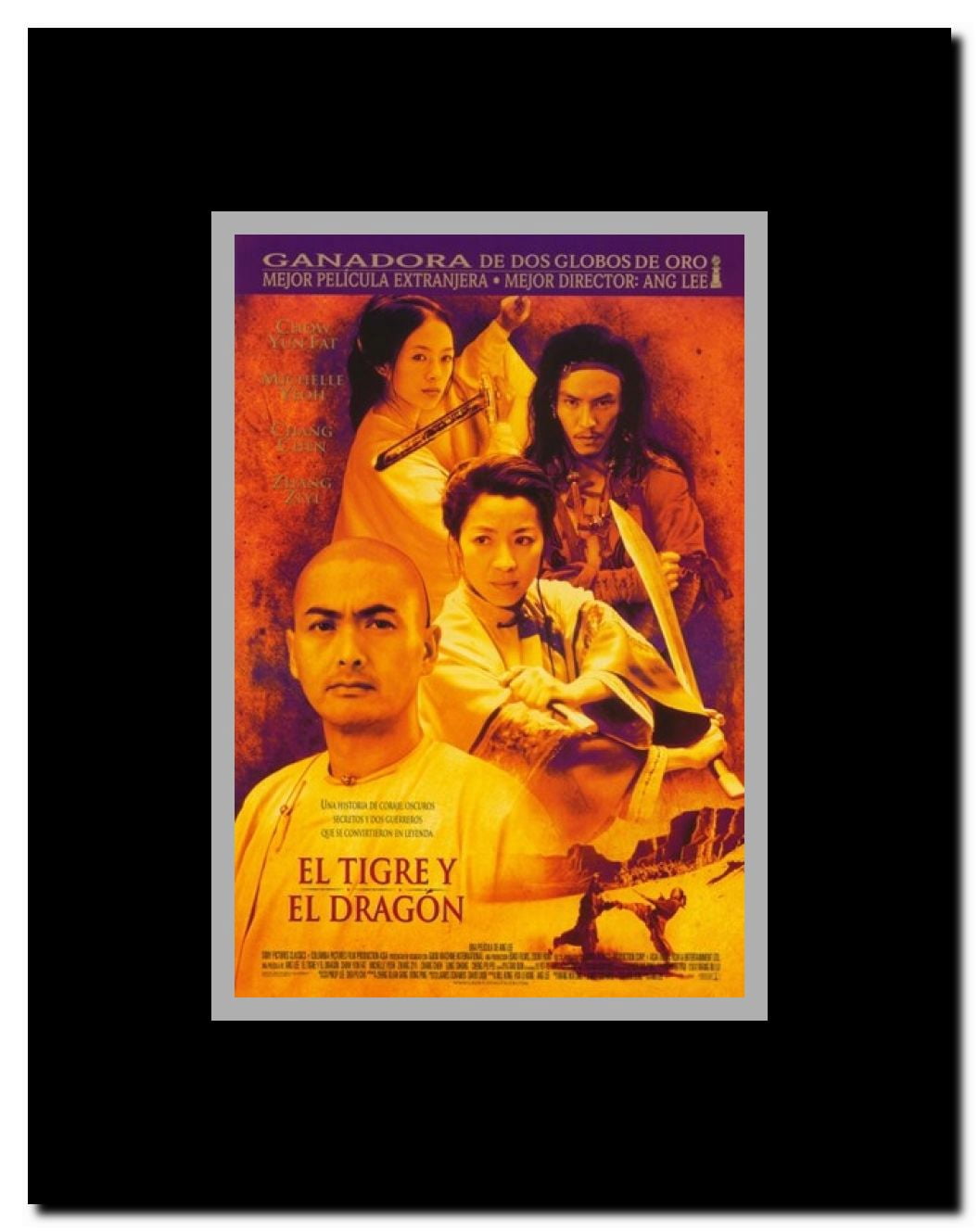 Crouching Tiger Hidden Dragon Framed Movie Poster
