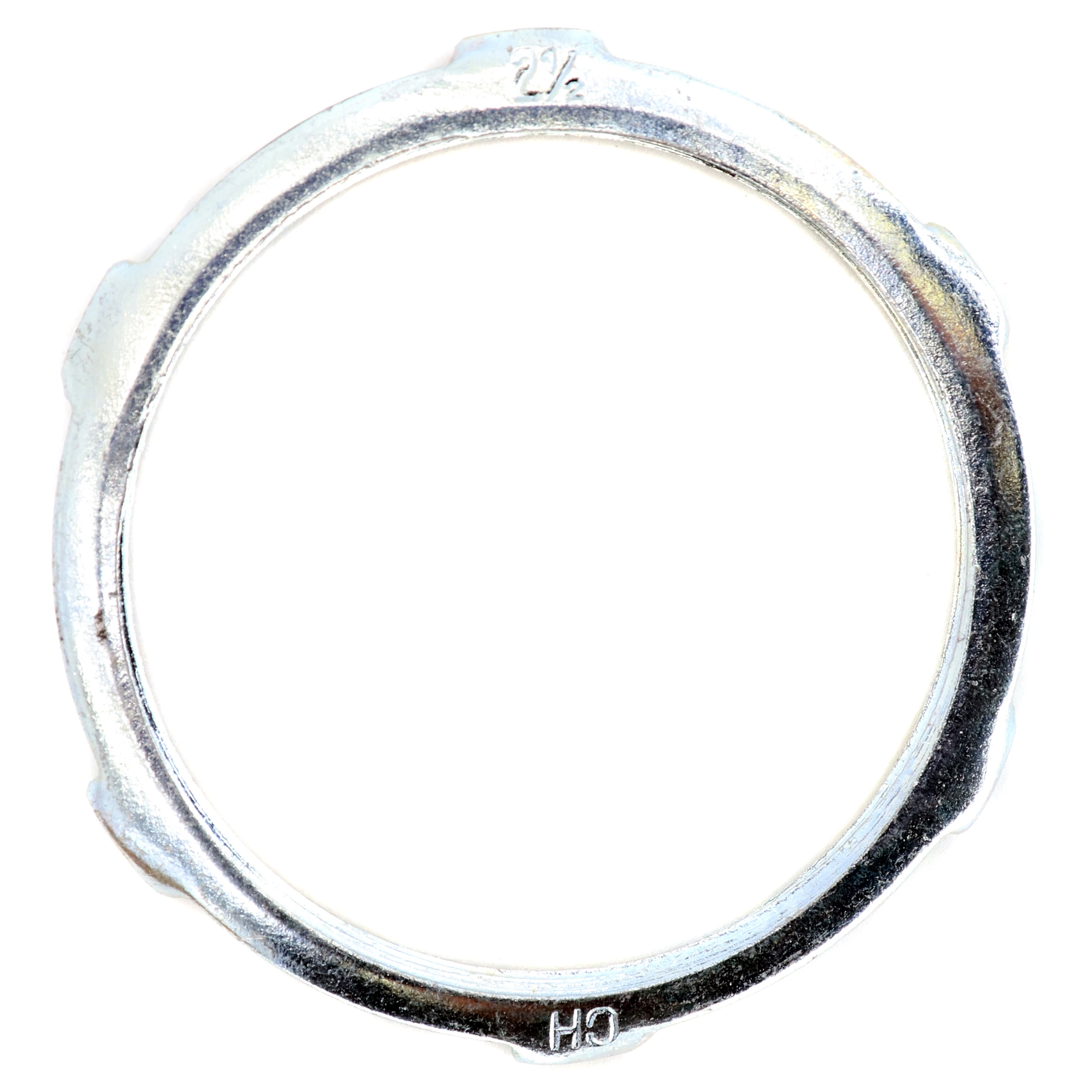 Crouse-Hinds 17X Conduit Locknut - 2-1/2 Inch Steel Threaded Fitting