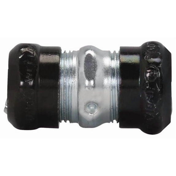 Crouse-Hinds 661RT, 3/4"", Steel, Rain Tight, Compression EMT Coupling, 1pc