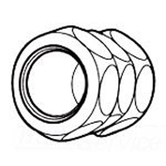 Midwest 666 EMT Conduit Compression Coupling; 2-1/2 Inch, Steel
