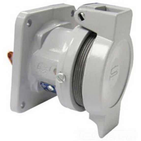 Crouse-Hinds CDR3044, 30 A, 4-Pole 4-Wire, Pin and Sleeve Receptacle, 1 pc